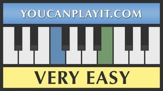 Pachelbel  Canon  Piano Tutorial  VERY EASY [upl. by Assilaj]