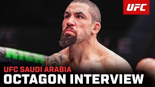 Robert Whittaker Octagon Interview  UFC Saudi Arabia [upl. by Robbyn]