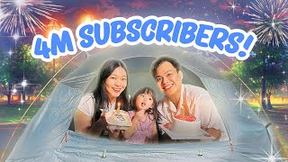 YUKACHAN 24 JAM CAMPING EDISI 4 JUTA SUBSCRIBERS  a day in our life [upl. by Haeluj]