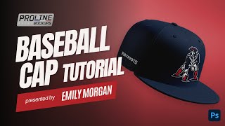 ProLine Photoshop Tutorial  Episode 1  Baseball Cap Mockup Template ft Emily Morgan [upl. by Avlis]