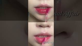 2 MÃ€U SON HOA Há»’NG 3CE BLUR WATER TINT CHASING ROSE vs CASUAL AFFAIR  jolieenguyenn [upl. by Kurtis]