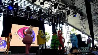 DJ Lance Rock Yo Gabba Gabba Live Performance  Coachella 2010 Part 34 [upl. by Tobie]