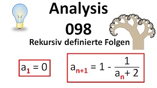 Analysis 098  Rekursiv definierte Folgen [upl. by Emrich]