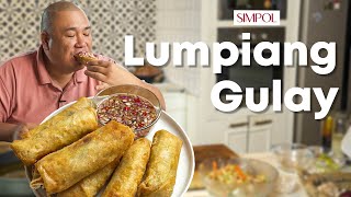 Lumpiang Gulay Recipe that you can use to start your food business  Chef Tatung [upl. by O'Driscoll]