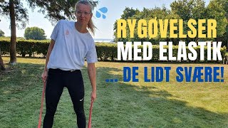 Rygøvelser Med Elastik  Få 3 Svære Øvelser For Ryggen Her 22 [upl. by Naitsirhc626]