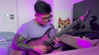 Lorna Shore  To The Hellfire Guitar Solo Cover [upl. by Kciredohr]