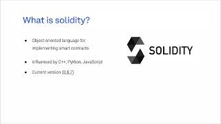 Introduction to Solidity [upl. by Zanahs]