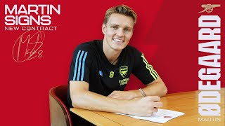 A PLACE WHERE I BELØNG  Martin Ødegaard signs new Arsenal contract [upl. by Risa]