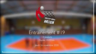 Entrainement 19  Halluin Volley Ball  Élite Masculine 20202021 [upl. by Toddy]