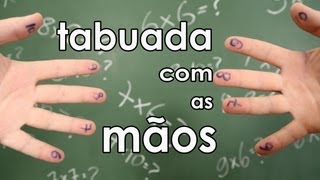 COMO FAZER TABUADA COM AS MÃOS dica de matemática [upl. by Owens]