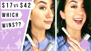 Which CONCEALER Wins  FITGLOW BEAUTY vs ZUZU LUXE  Demo Swatches Clean Beauty Guide [upl. by Palmore]