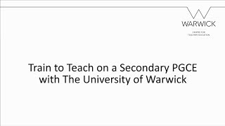 Secondary PGCE at Warwick [upl. by Aticilef]