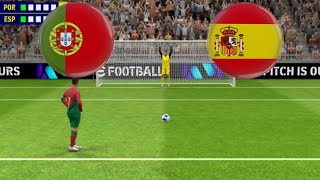 PORTUGAL vs SPAIN penalty Shootout [upl. by Tyree]