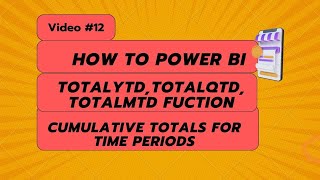 TOTALYTDTOTALQTDTOTALMTD FUCTION  Cumulative totals for time periods [upl. by Hasan719]