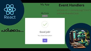 React Js  Event Handling in Malayalam 5  Coding Dino reactjs coding malayalam [upl. by Ynaffyt]