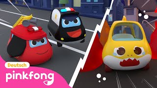 ENG Los Los SuperRettungsteam🚨  Baby Shark Deutsch  Pinkfong Baby Hai Kinderlieder [upl. by Enahpad617]