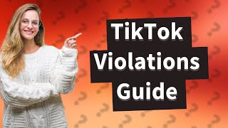 How do I see TikTok violations [upl. by Eirhtug]