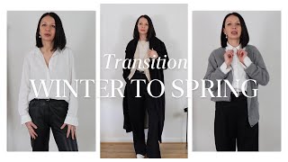 Transition from Winter to Spring Shop Your Wardrobe PART 1 [upl. by Werra]