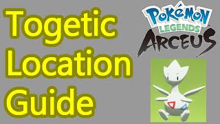 Pokemon Legends Arceus Togetic locations guide how to catch Togetic [upl. by Ahsinit376]