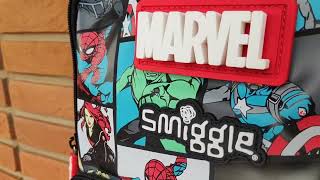 Mochila Marvel Vingadores Bolsa Escolar Original Smiggle Luxo [upl. by Anerehs]