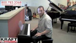 Kraft Music  Yamaha P85 Digital Piano Demo [upl. by Idnac820]