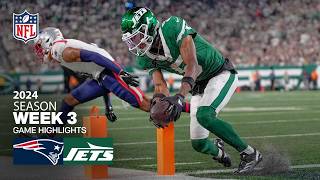 New England Patriots vs New York Jets Game Highlights  NFL 2024 Season Week 3 [upl. by Rimidalv]