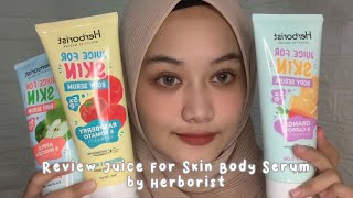 Review Juice For Skin Body Serum by Herborist [upl. by Hseham715]