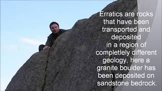 Erratics glacial transport and deposition [upl. by Nahtanoj]