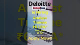 Deloitte Off Campus  Deloitte Bulk Hiring  Deloitte phase 2 Hiring recruitment2023 deloittejobs [upl. by Aubrette450]