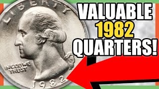 1982 QUARTERS WORTH MONEY  RARE QUARTERS TO LOOK FOR IN CIRCULATION [upl. by Inavihs377]