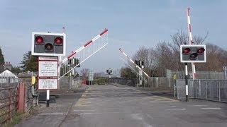 Level Crossing at Blakestown Kildare  29000 Class DMU Westbound [upl. by Sieber]