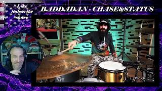 BADDADAN  CHASEampSTATUS  EXTREME DRUM AND BASS COVER  Reaction with Rollen First Listen [upl. by Ikkin755]