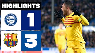 DEPORTIVO ALAVÉS 1  3 FC BARCELONA  RESUMEN LALIGA EA SPORTS [upl. by Mot557]