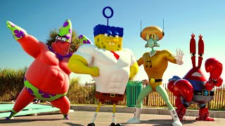 Superpowered SpongeBob VS Pirate Banderas  The SpongeBob Movie Sponge Out of Water  CLIP [upl. by Suriaj]