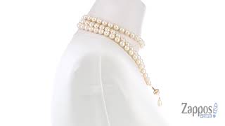 Vivienne Westwood Three Rows Pearl Necklace SKU 9029394 [upl. by Deedahs]