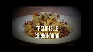 HOW TO COOK TAGLIATELLE CARBONARA [upl. by Felicio276]