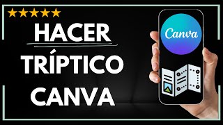 ✅ ¿Cómo CREAR un TRIPTICO en CANVA 💥 [upl. by Dyche]