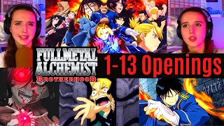 REACTING to Full Metal Alchemist Brotherhood OP 15  WOW First Time Watching Anime Openings [upl. by Niran]