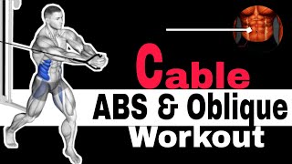 7 BEST CABLE ABS AND OBLIQUE WORKOUT  CABLE CRUNCHES  ROPE CRUNCHES [upl. by Jacquelynn]