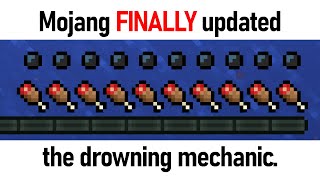 Mojang FINALLY updated the drowning mechanic [upl. by Ardnwahs]