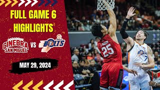 BRGY GINEBRA SAN MIGUEL vs MERALCO BOLTS  May 29 2024  FULL GAME 6 HIGHLIGHTS [upl. by Jabez]