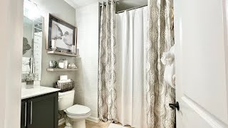 BATHROOM MAKEOVER IDEAS ON A BUDGETNEUTRAL amp RENTER FRIENDLY homedecor interiordesign [upl. by Ahsikal]