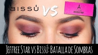 Batalla de Sombras Jeffree Star Cosmetics VS BISSÚ  Karla Burelo [upl. by Lladnor106]