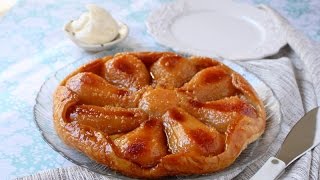 Caramelized Pear Ginger Tart Tart Tatin [upl. by Tades]