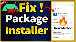 Fix Package Installer Keeps Stopping  Package Installer Has Stopped  Miui 14 App Install Problem [upl. by Aneehc]