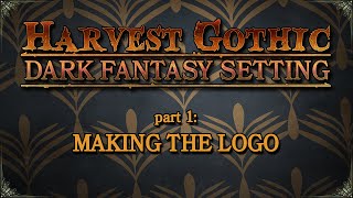 Part 1 Designing Roleplaying Logo [upl. by Mcmath]