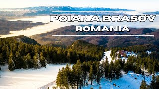 Poiana Brasov Romania December 2023  4K Drone Footage [upl. by Inerney10]