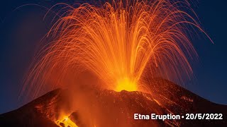 Etna Eruption  2052022 Southeast Crater [upl. by Stimson599]