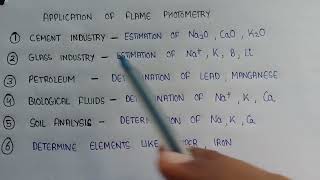 Applications of flame photometry  flame photometry in instrumental method of analysis [upl. by Meldon810]