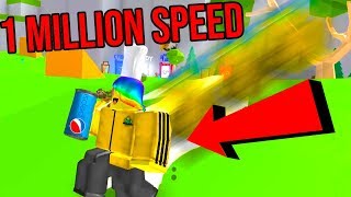 ROBLOX SODA SIMULATOR HITTING 1 MILLION SPEED [upl. by Bak618]